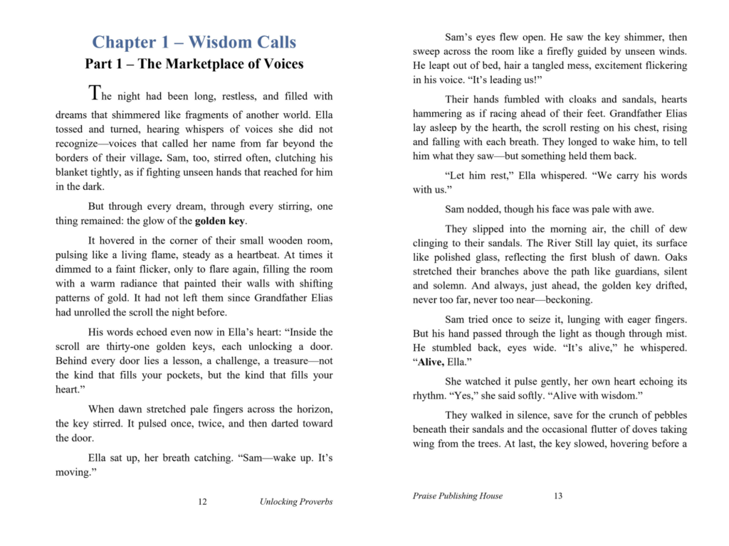proverbs adventure for teens - Unlocking Proverbs - sample page 3