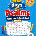 psalms word search puzzle book - 40 Days with Psalms Word Search book cover