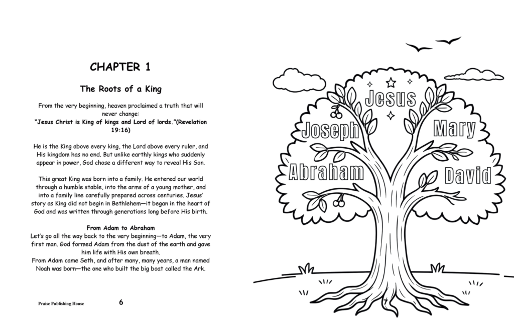 christmas bible coloring book - Chronological Children’s Bible: The Christmas Story - sample page 3