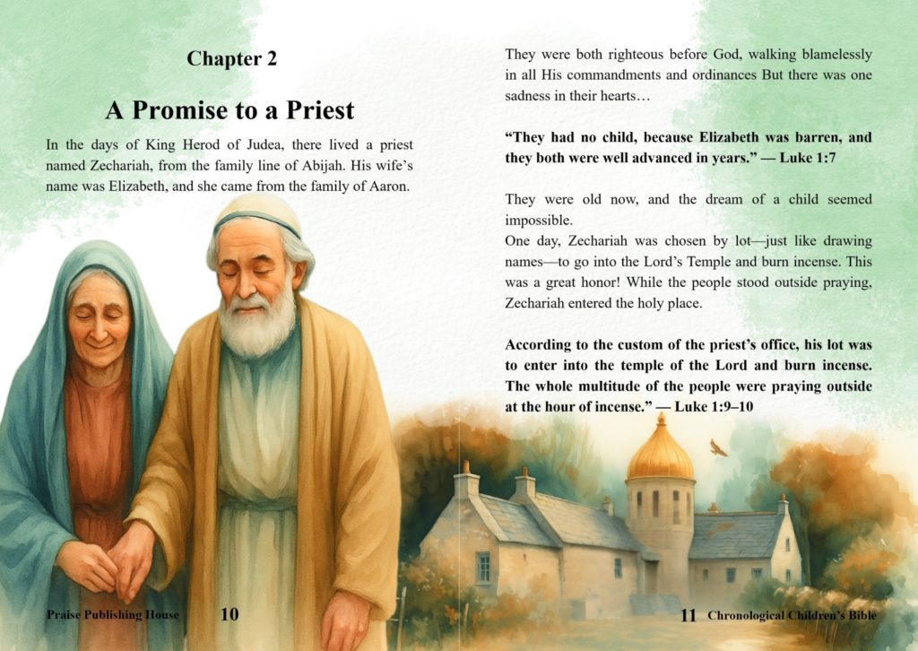 chronological bible for kids - Chronological Children's Bible book cover - sample page 3