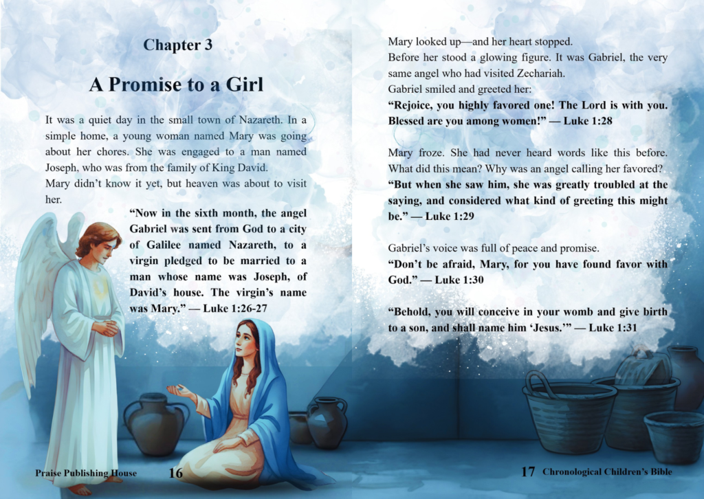 chronological bible for kids - Chronological Children's Bible book cover - sample page 4