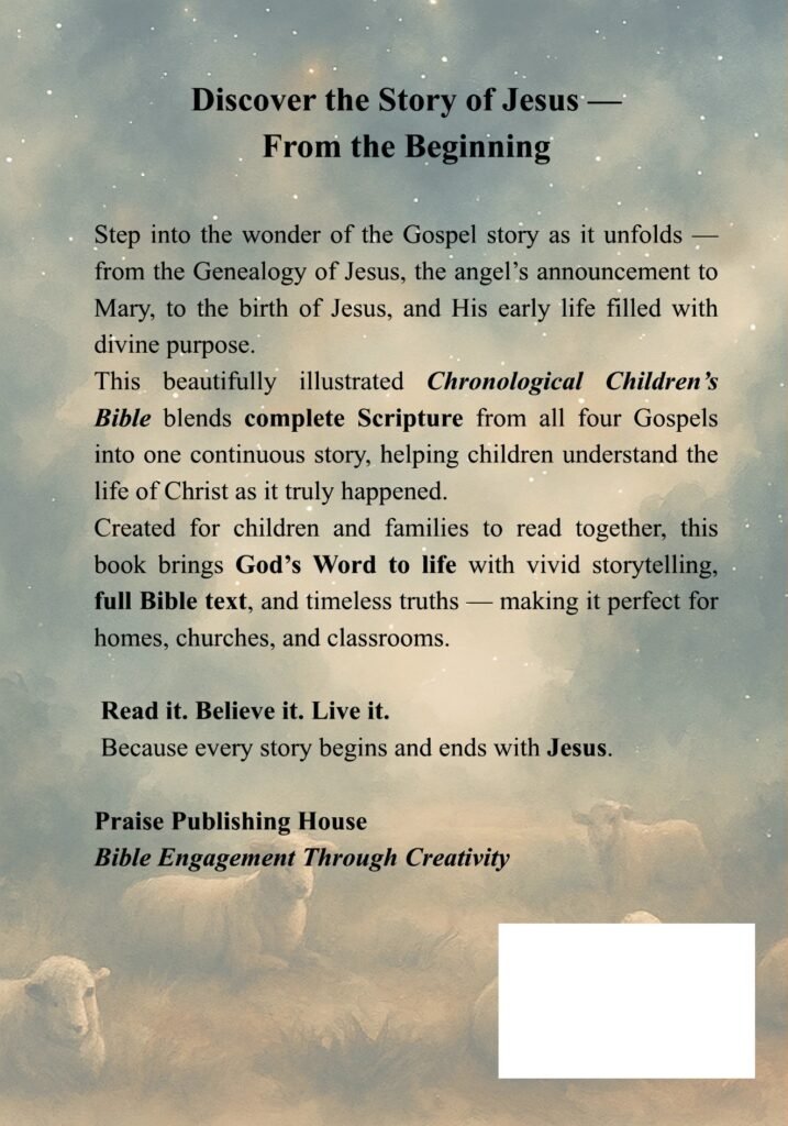 chronological bible for kids - Chronological Children's Bible book cover - sample page 1