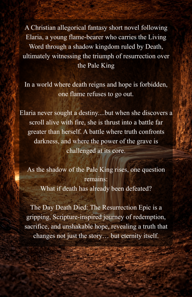 christian fantasy novel - The Day Death Died: The Resurrection Epic - sample page 1
